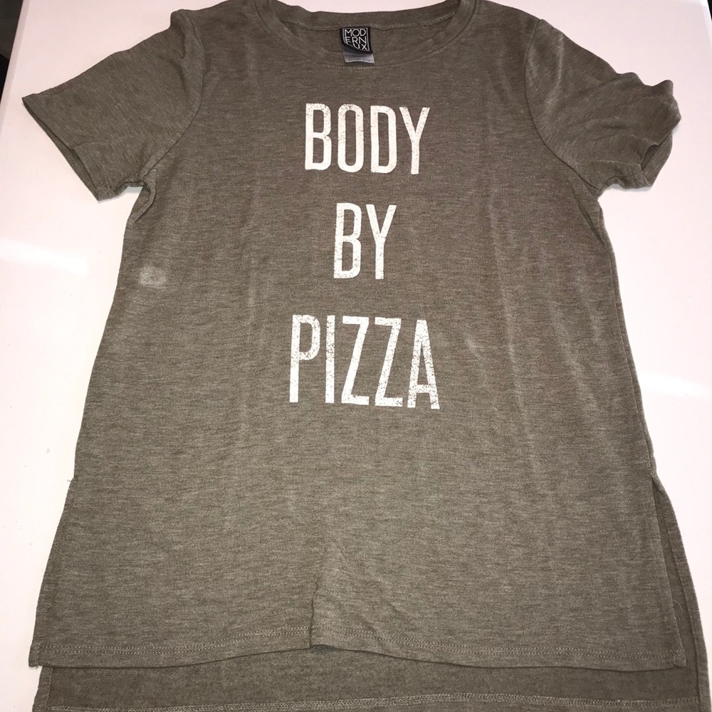 Modern Lux Body By Pizza T Shirt Sz L
